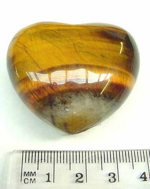 Tiger Eye Golden Heart