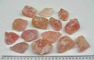 Rose Quartz Rough Pieces 