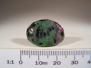 Tumbled Ruby in Zoisite