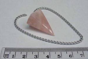 Rose Quartz Facetted Pendulum