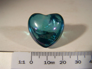 Aqua Aura Puff Heart