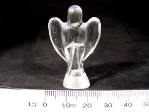 Clear Quartz Angel Carving 